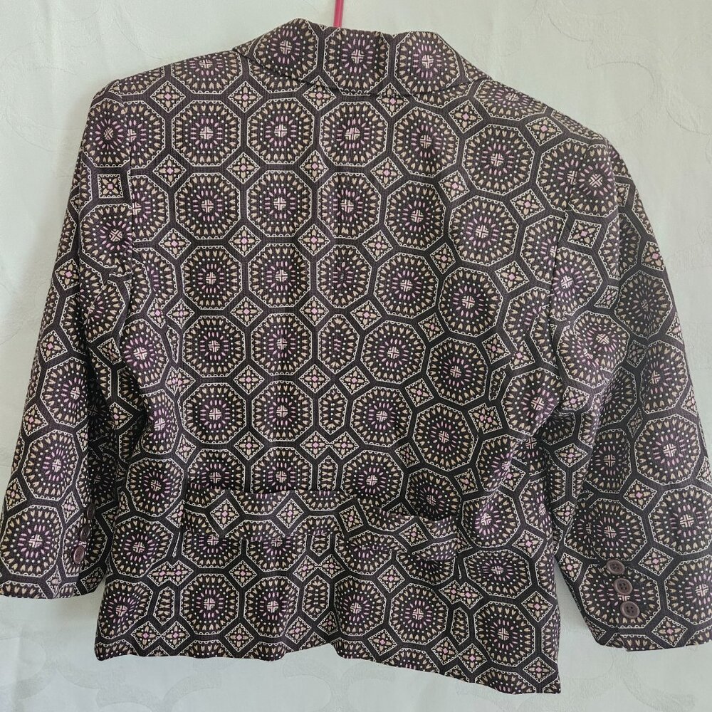 Anne Taylor Loft- Geometric Pattern Jacket - image 8